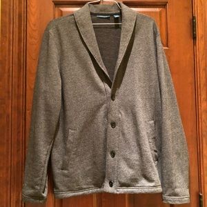 Men's button front cardigan